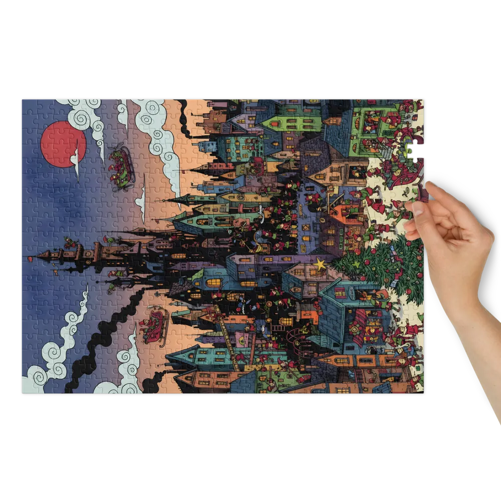 Elf Village at Dusk | Jigsaw Puzzles