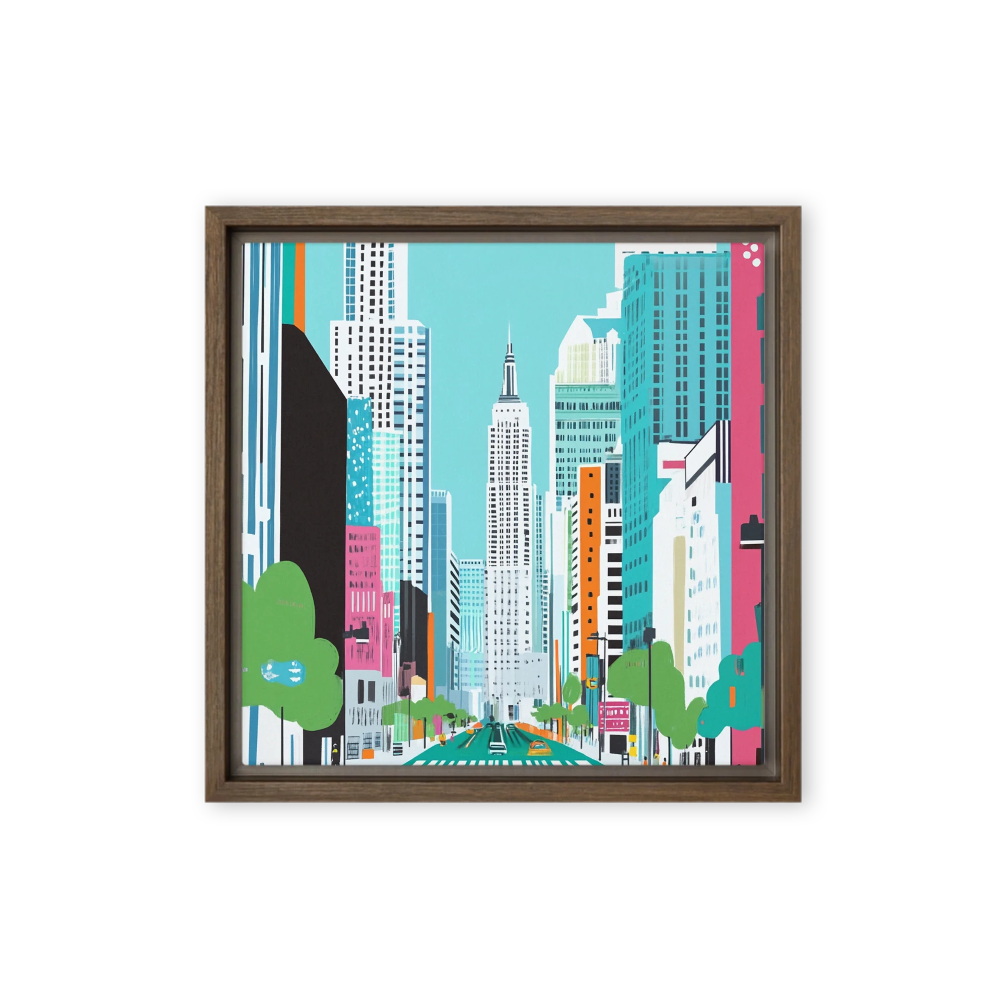 Vibrant Cityscape Illustration