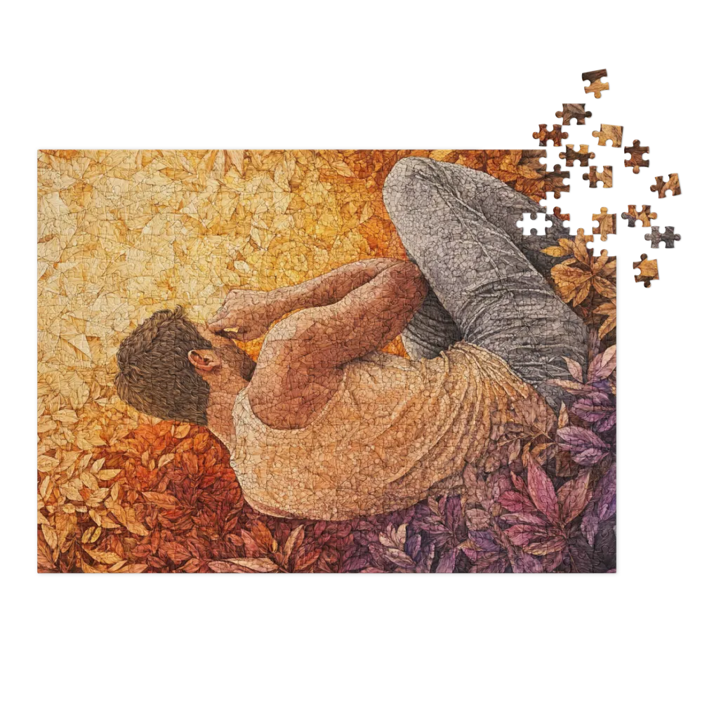Contemplation in Autumn Leaves