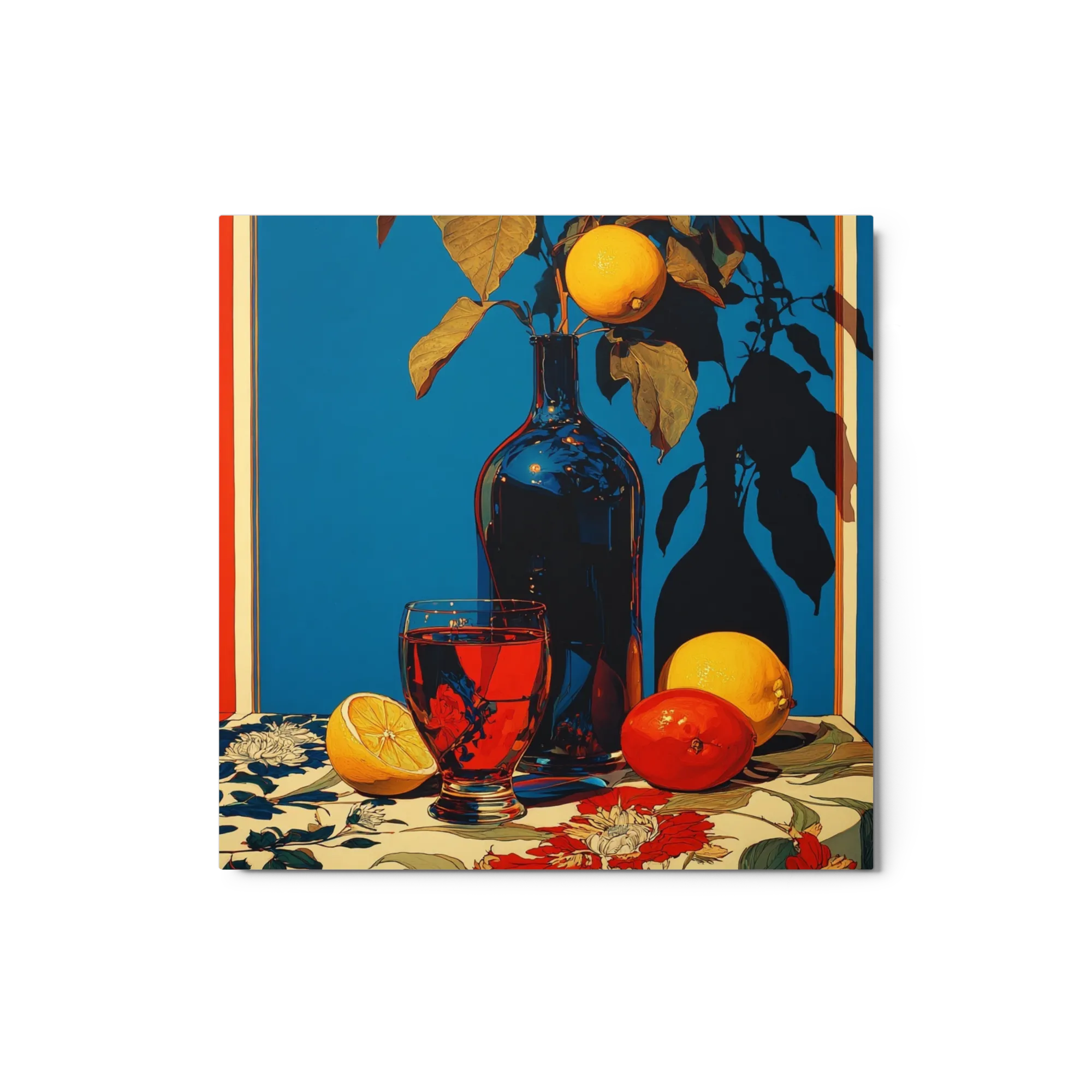 Lemons and Blue Still Life