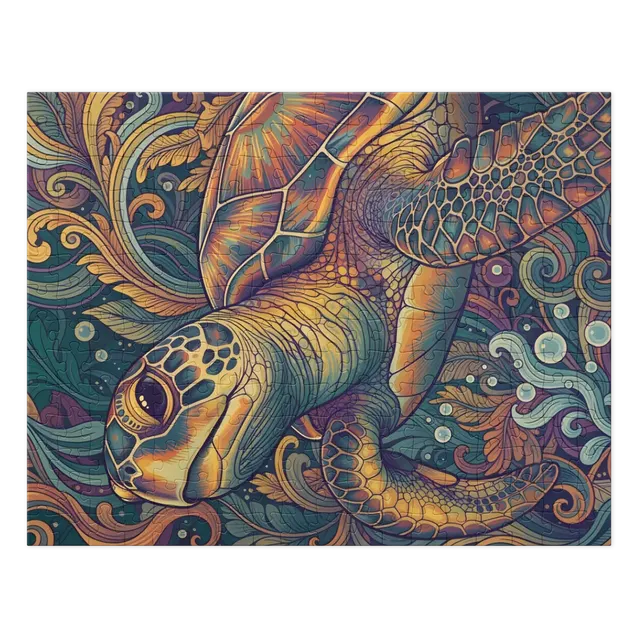 Ornate Sea Turtle | Jigsaw Puzzles