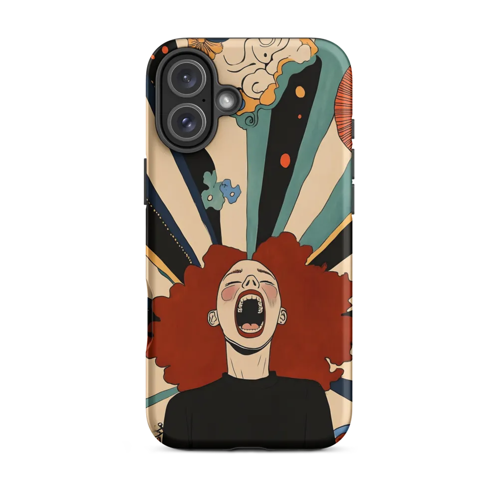 Screaming Woman Illustration | Phone Case