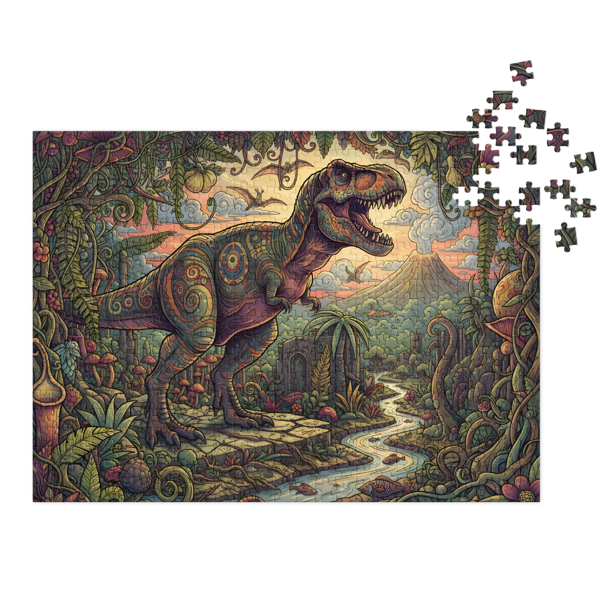 Vinebound Tyrannosaurus | Jigsaw Puzzles