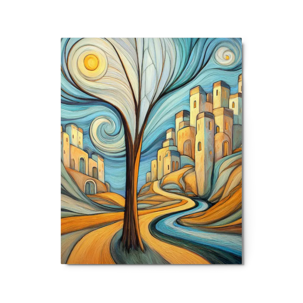 Swirling Cityscape Dream | Art Print