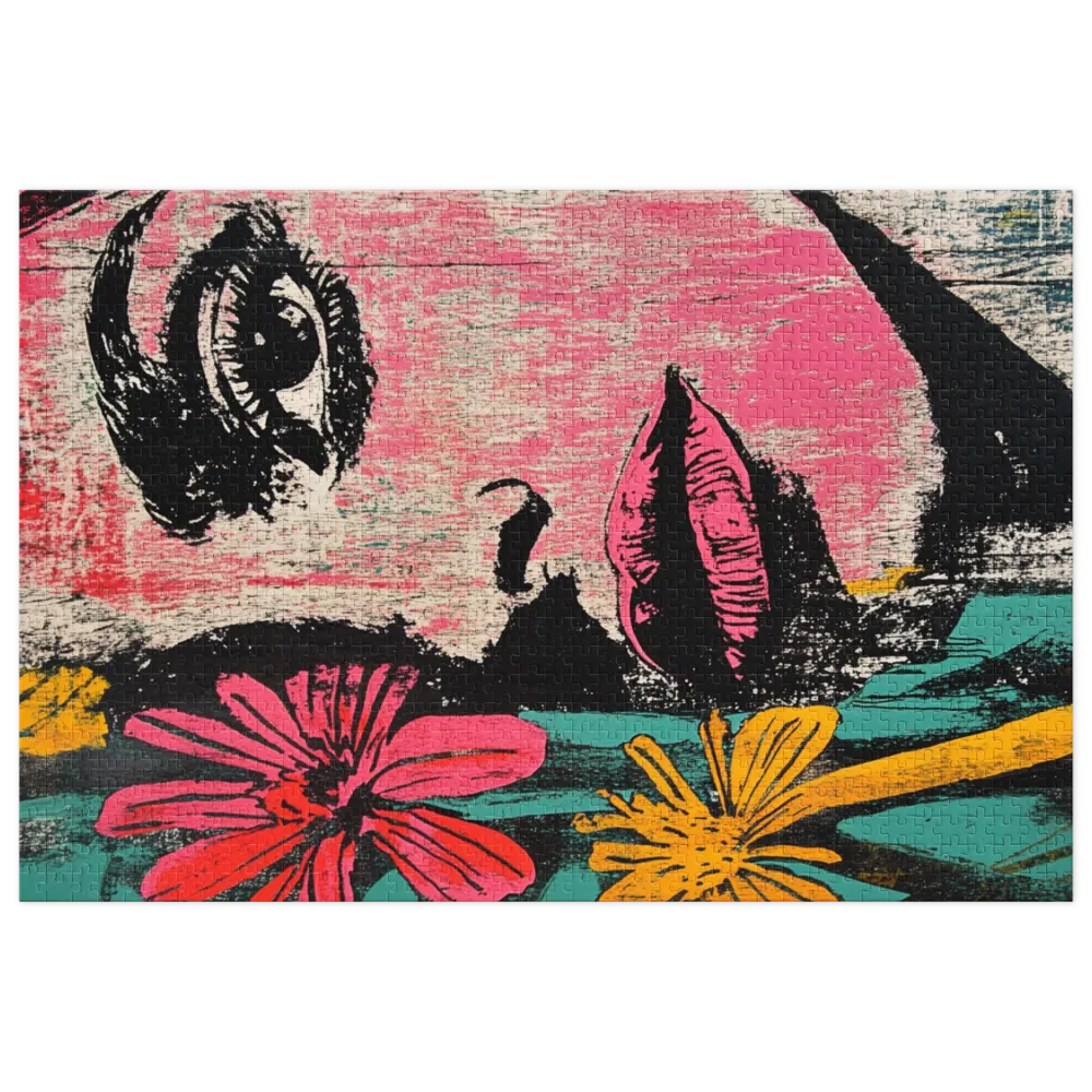 Floral Gaze 
 Jigsaw Puzzle in Tin Box