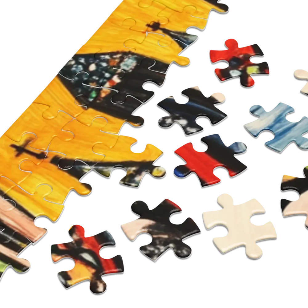 A Madona da Paisagem Mental 
 Puzzle em caixa de metal