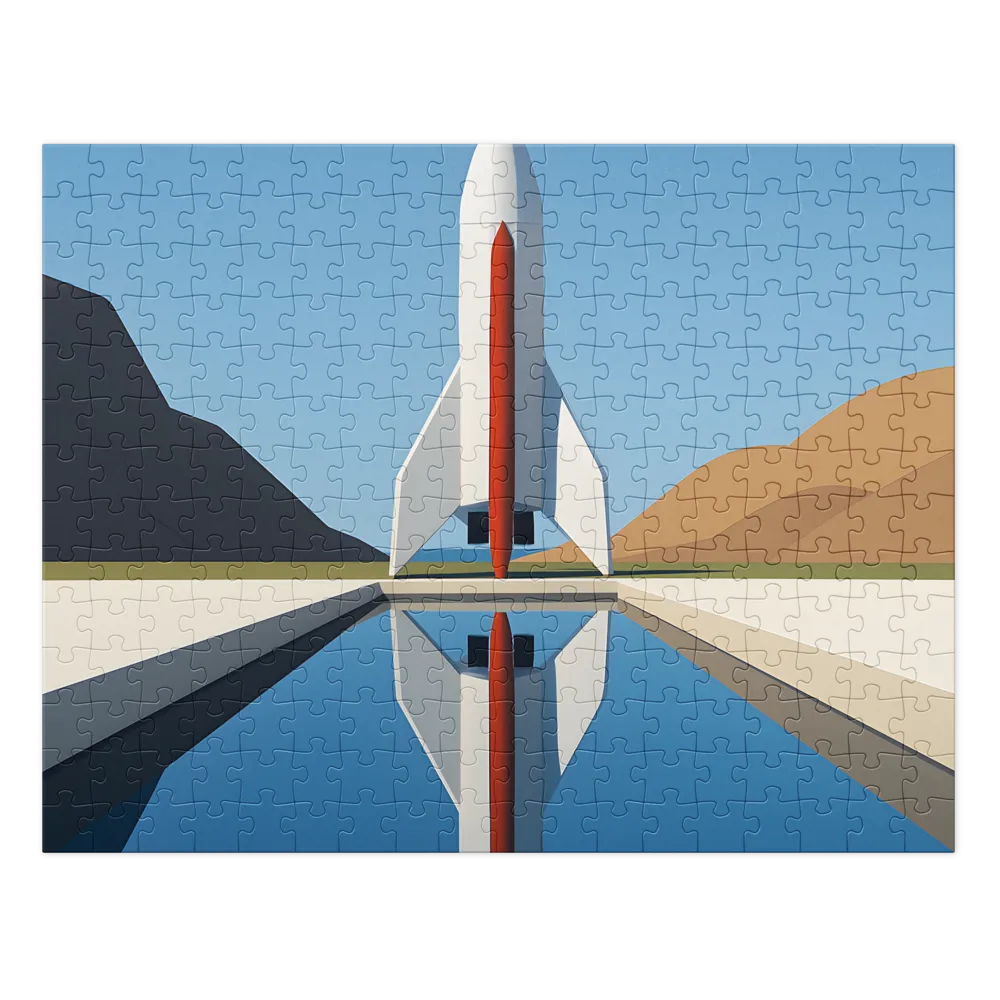 Serene Rocket Reflection | Jigsaw Puzzles