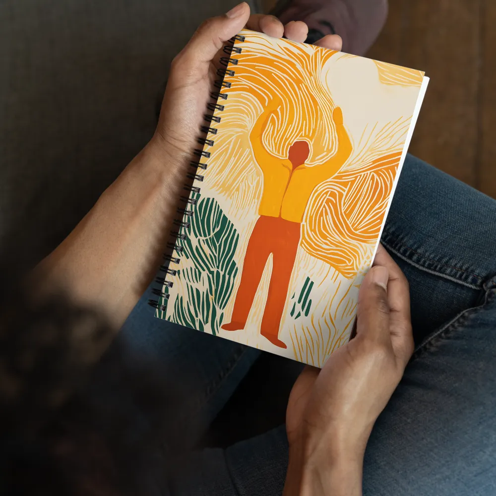 Ascension in Orange Hues 
 Spiral Notebook | 140 pages