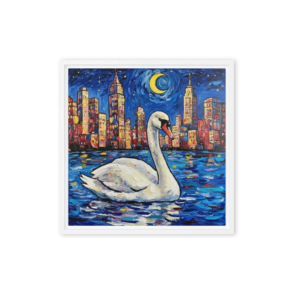 Moonlit City Swan