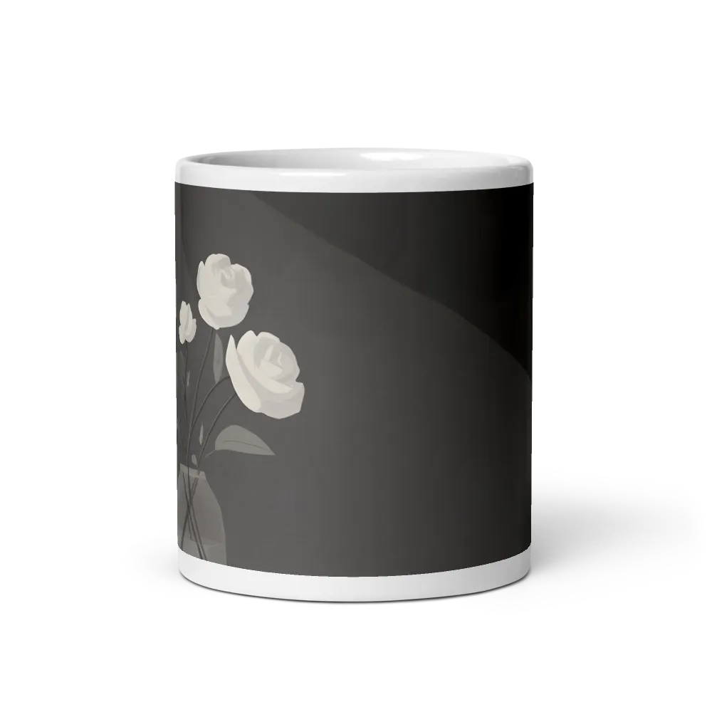 Monochrome Roses in Glass
