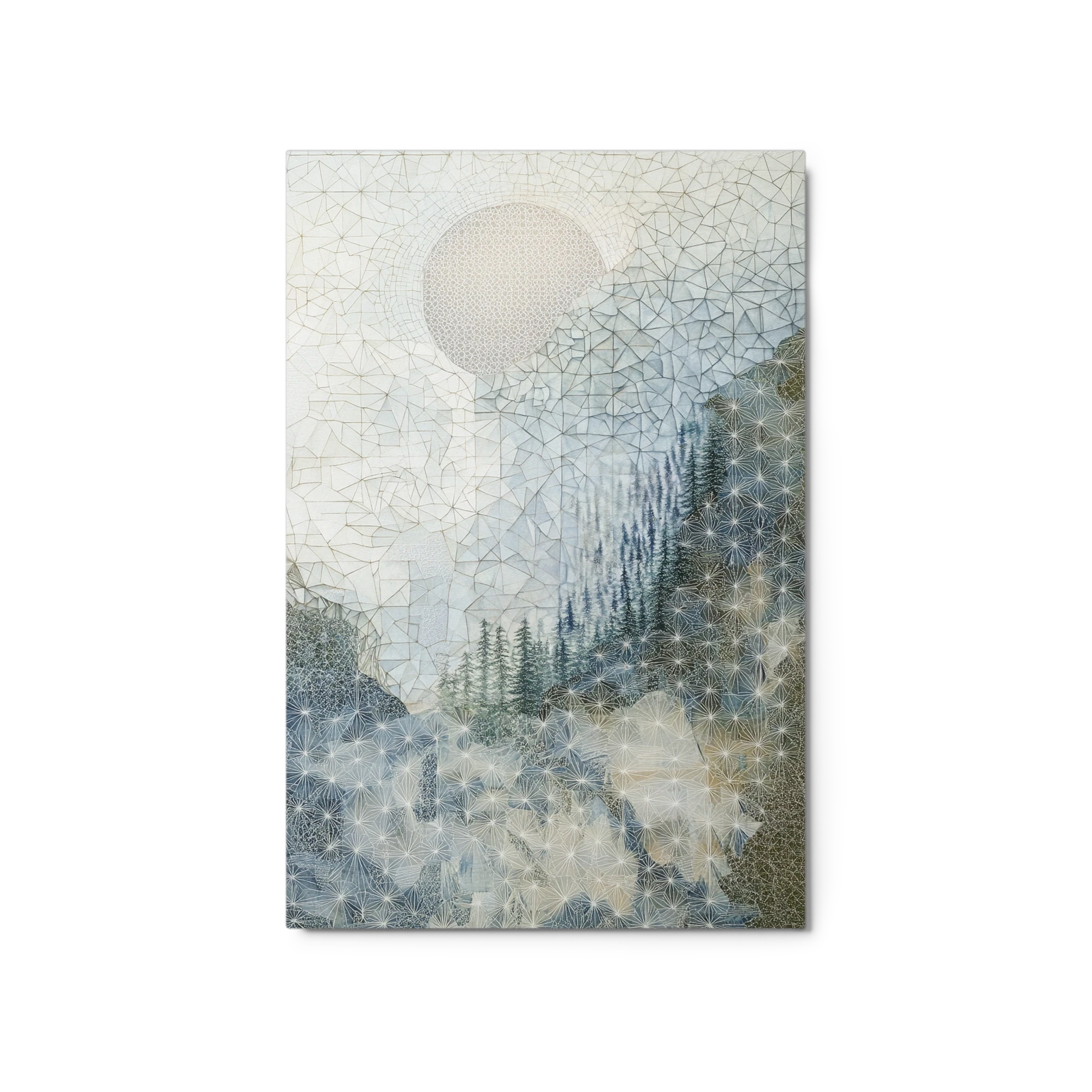 Abstract Geometric Landscape with Forest