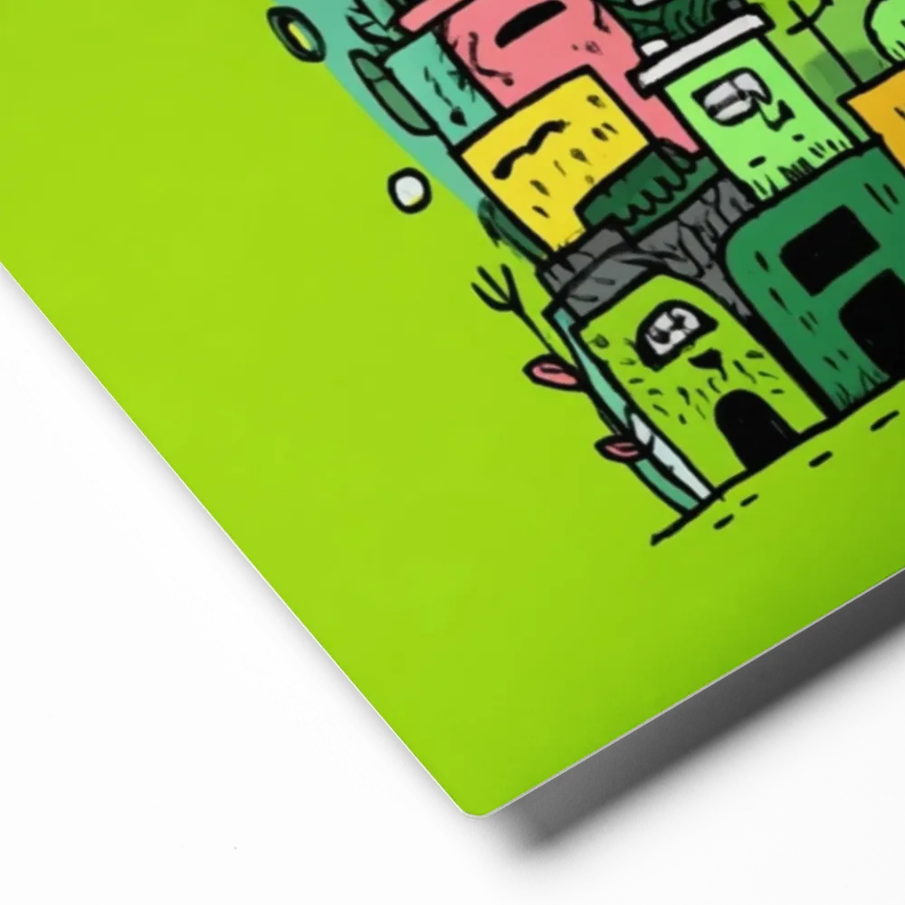 Green Canopy Citadel 
 Canvas | 30″x 30″