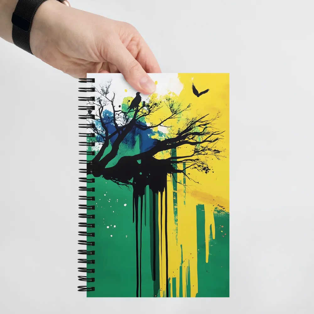 Nature's Graphic Silhouette 
 Spiral Notebook | 140 pages