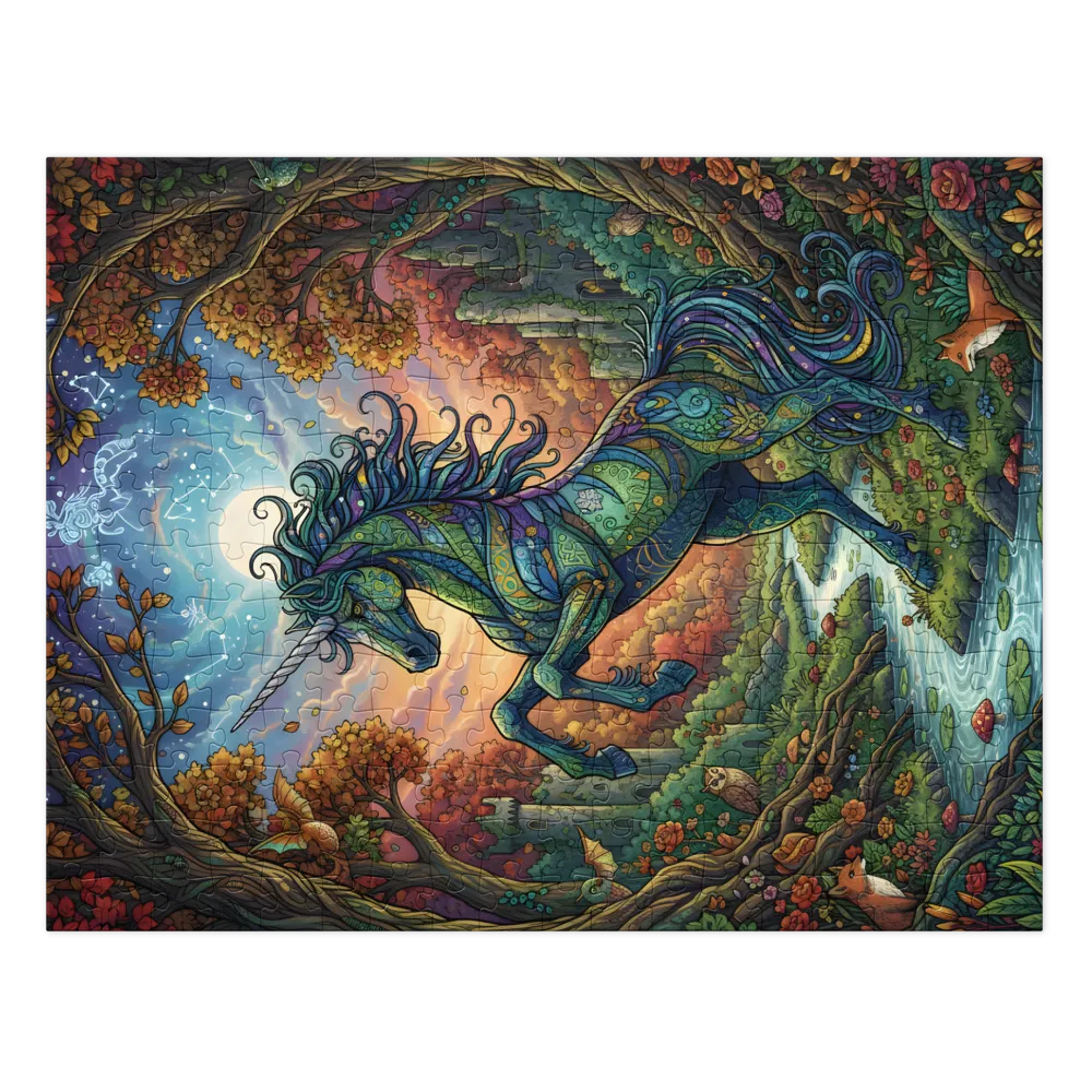 Moonlit Unicorn | Jigsaw Puzzles