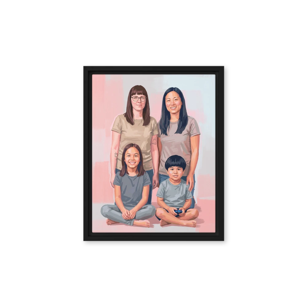 Family Portrait — Pastel Folk