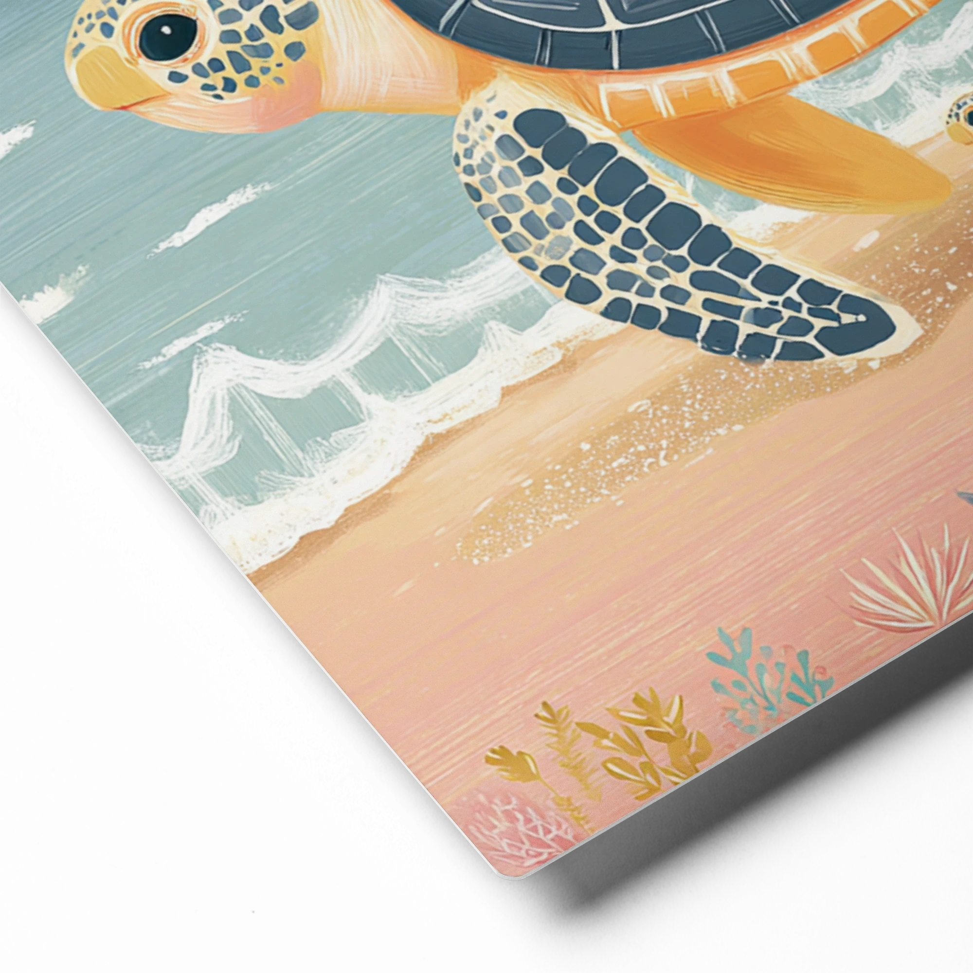 Sea Turtle Beach Journey | Art Print