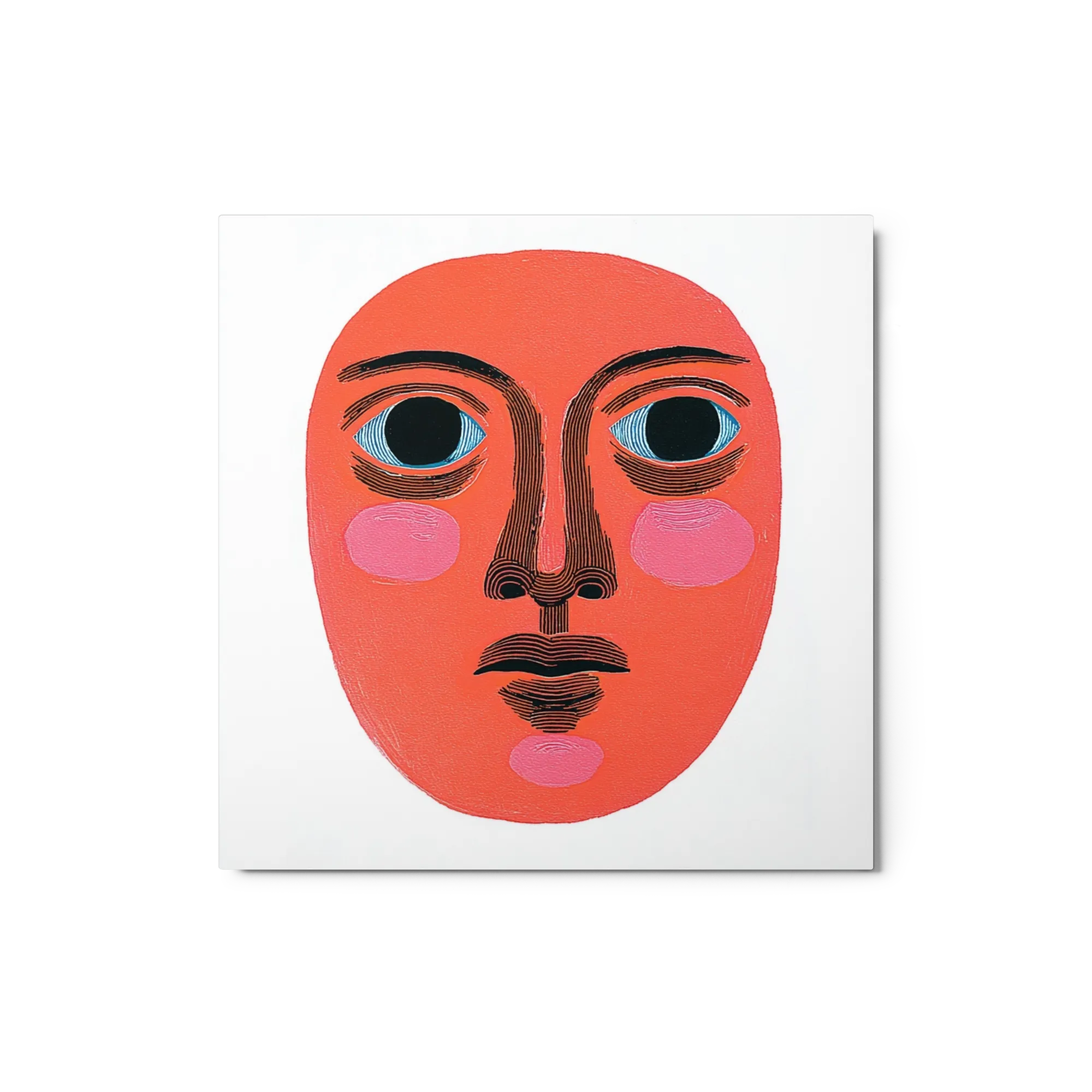 Red Face Print
