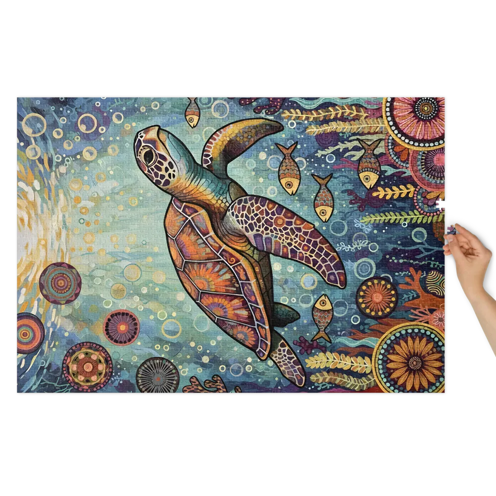 Mandala Sea Turtle | Jigsaw Puzzles