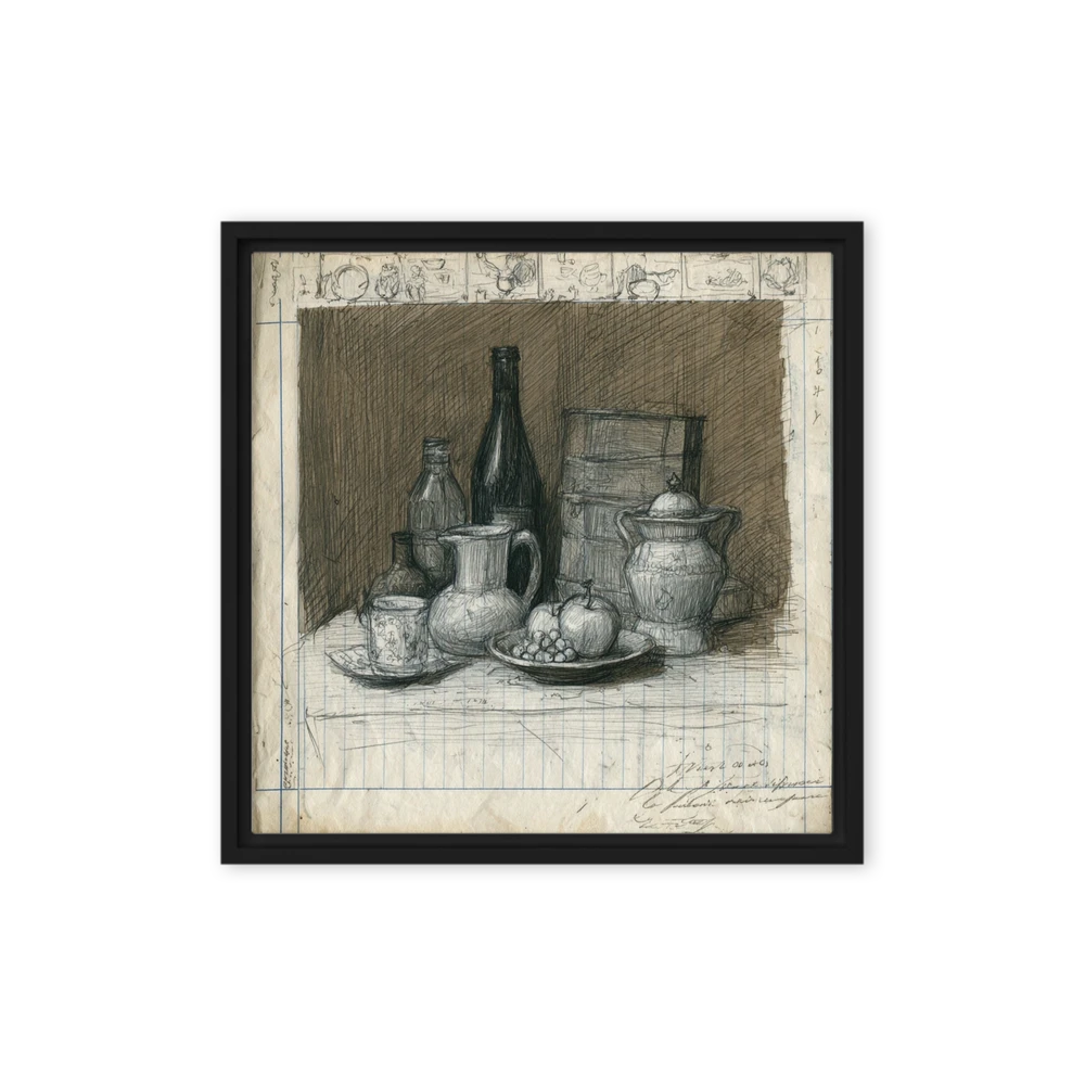 Still Life with Bottles and Fruit | Art Print