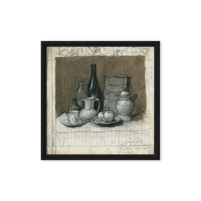 Still Life with Bottles and Fruit | Art Print