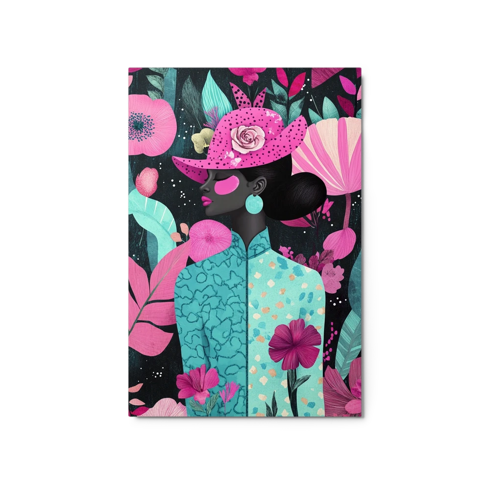Floral Elegance Profile | Art Print