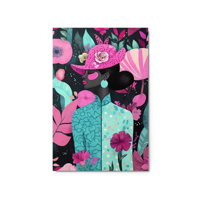 Floral Elegance Profile | Art Print