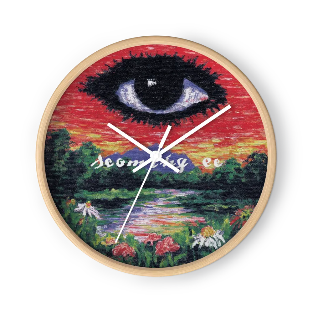 The Celestial Eye Over the Lake | Wall Clock
