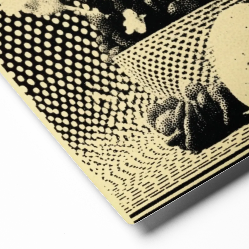 Halftone Cactus Still Life | Art Print