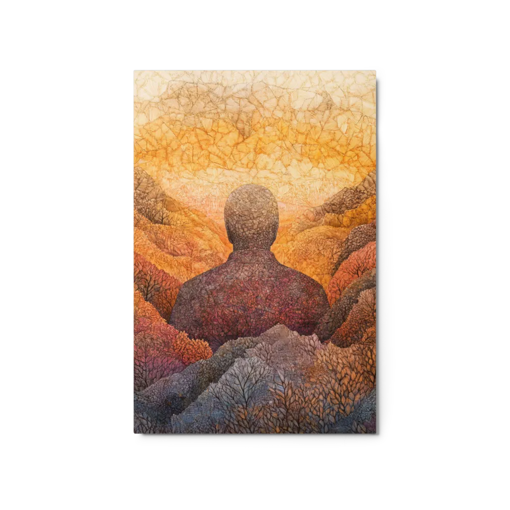 Wanderer in the Amber Hills | Art Print