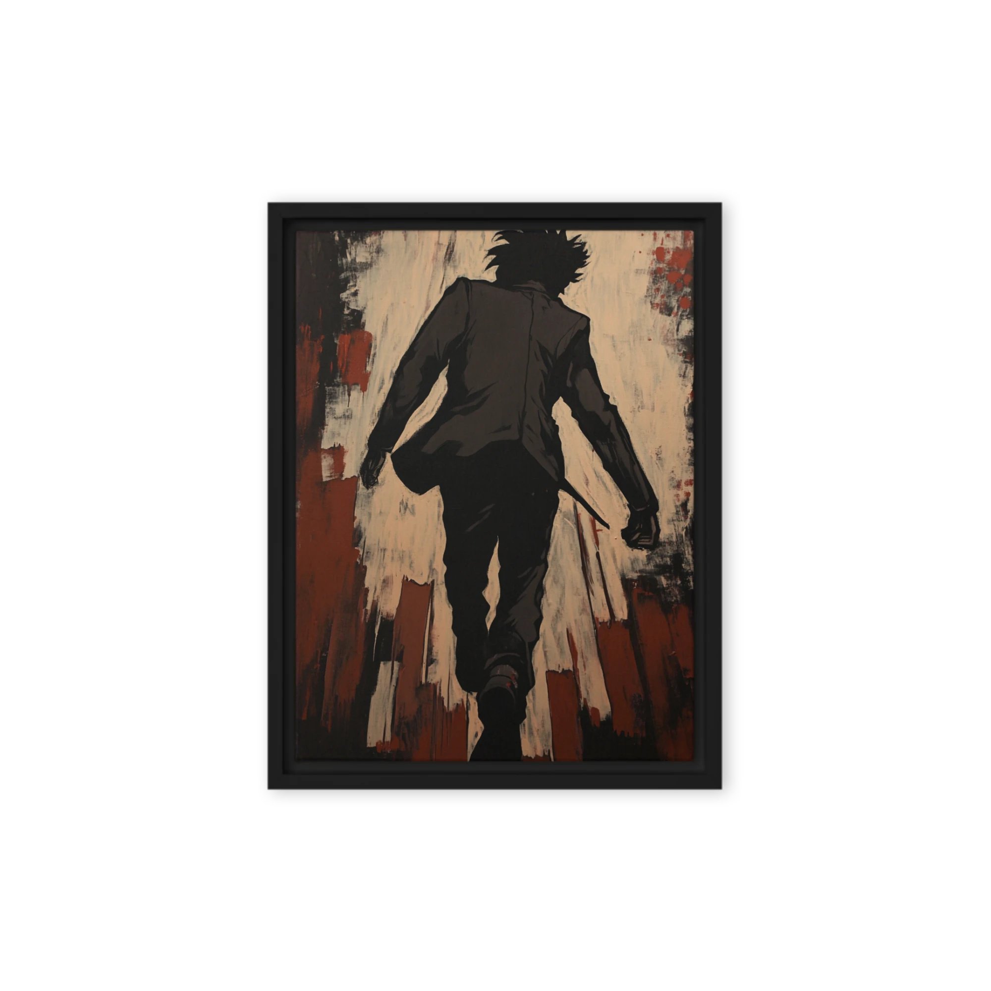Silhouette of a Person Walking