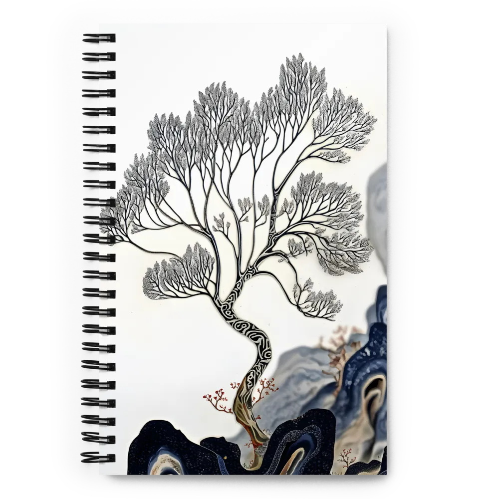 Chinoiserie Bonsai Vision 
 Spiral Notebook | 140 pages
