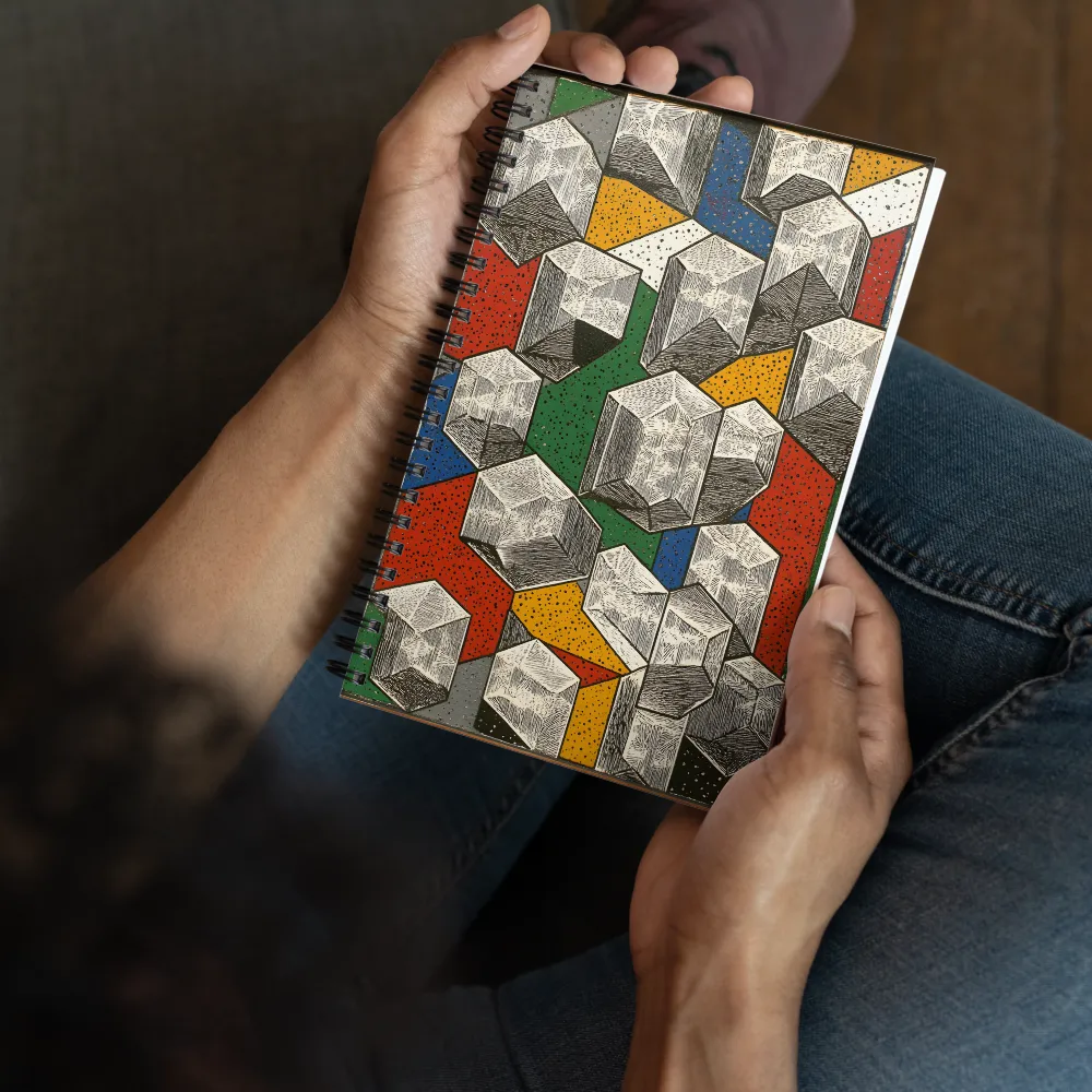 Fragmented Geometry 
 Spiral Notebook | 140 pages