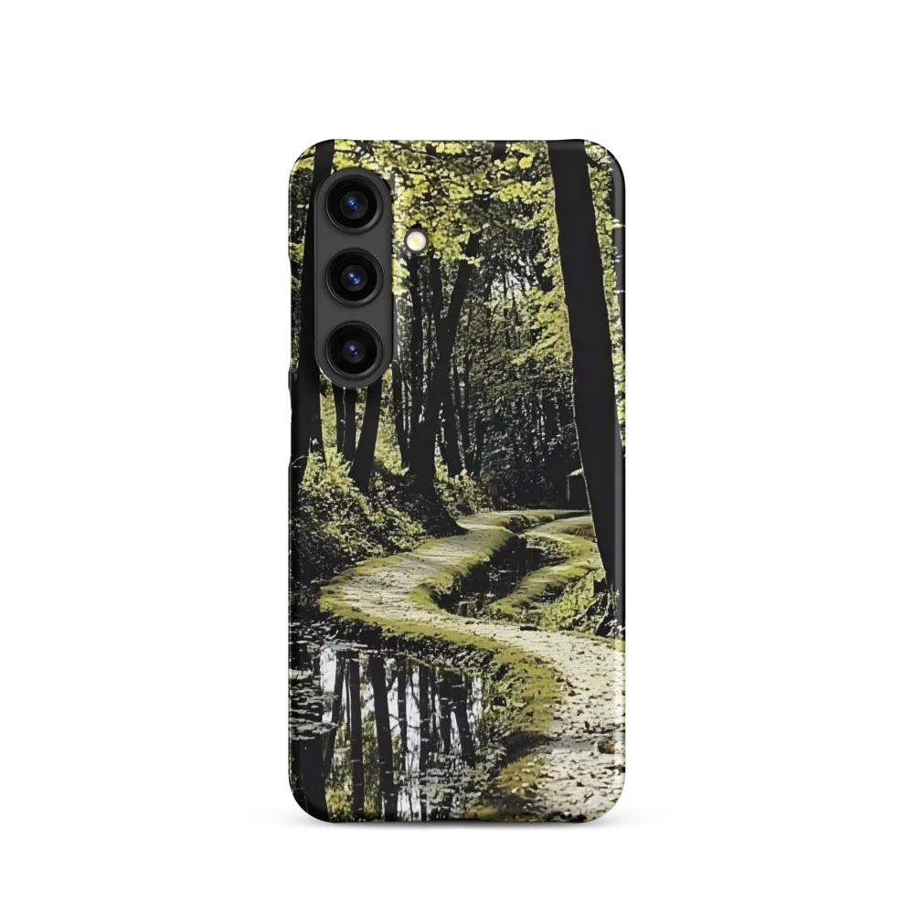 Winding Forest Path with Reflections | Phone Case