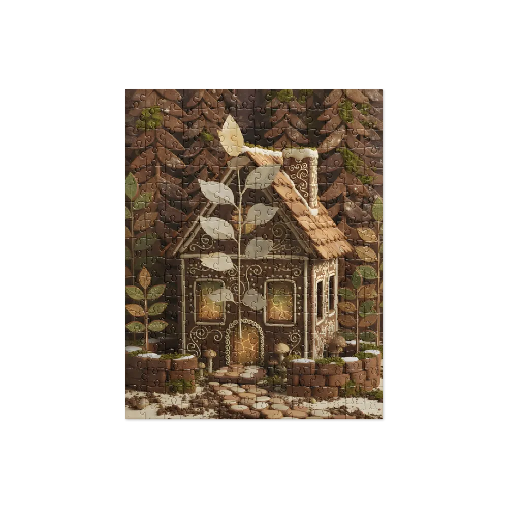 Gingerbread Cottage 
 Jigsaw Puzzle in Tin Box