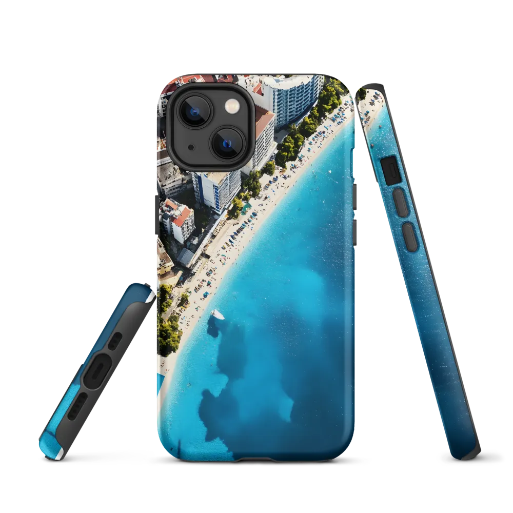 Aerial View of Beach and Cityscape | Phone Case