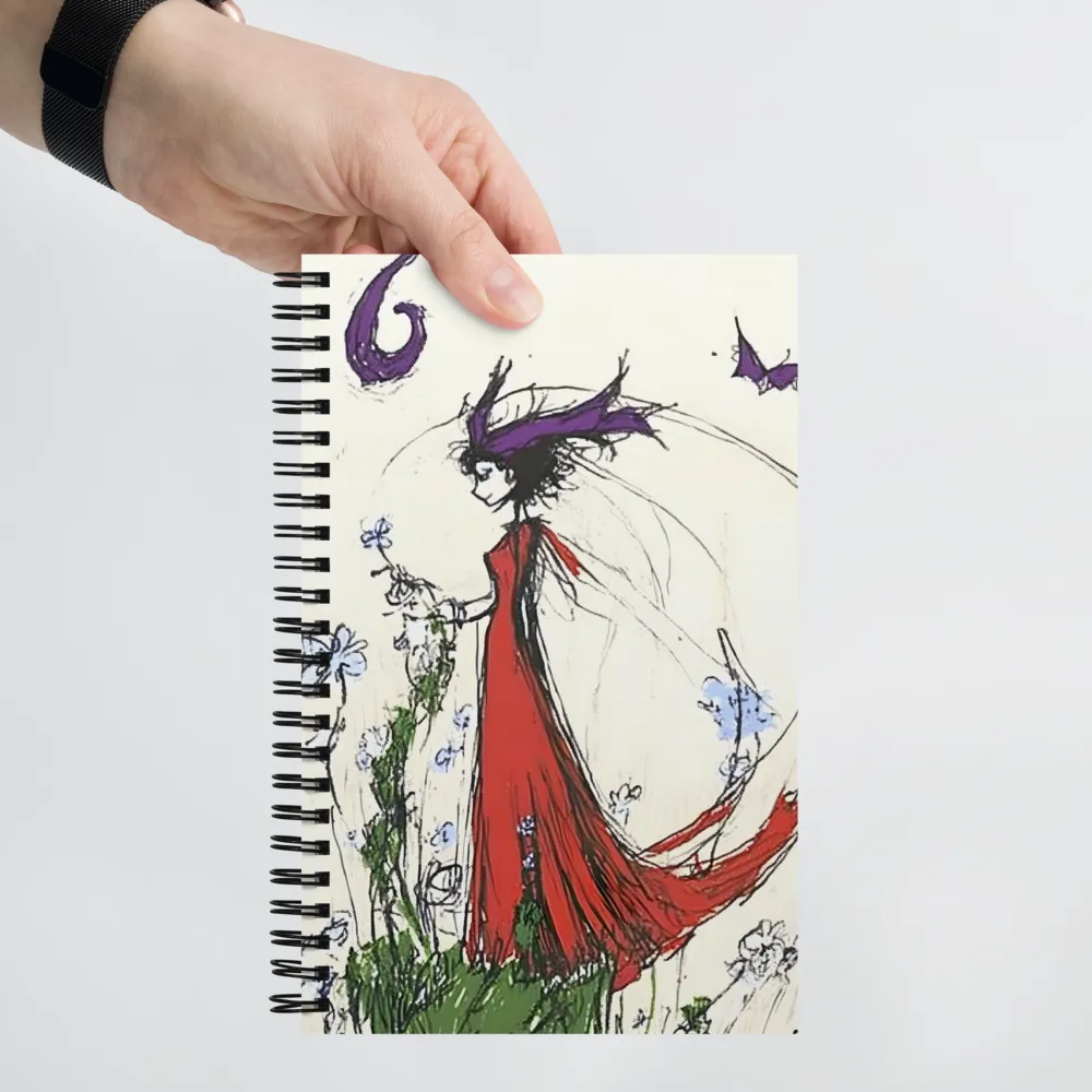 Whimsical Flower Maiden 
 Spiral Notebook | 140 pages