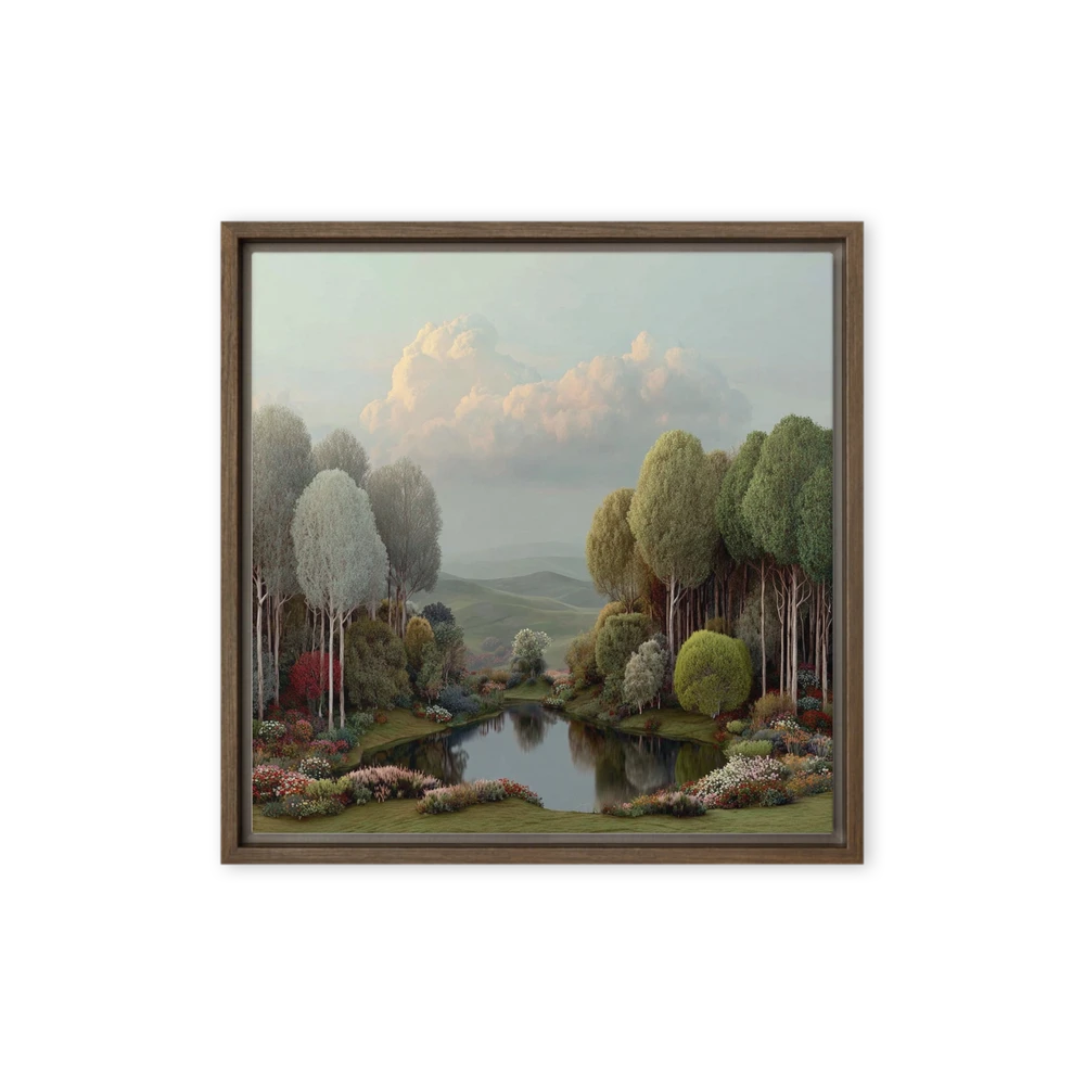 Serene Forest Pond | Art Print