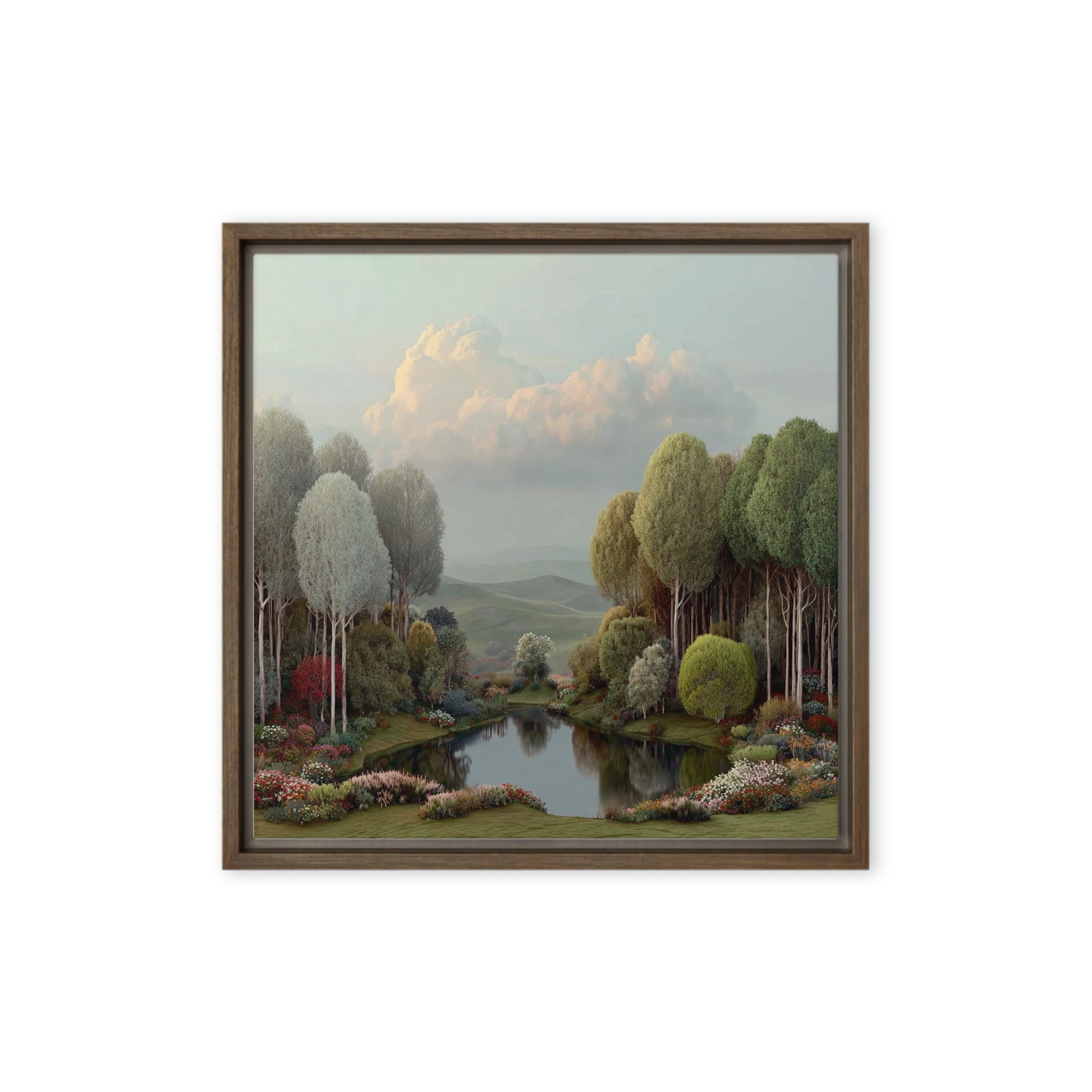 Serene Forest Pond | Art Print