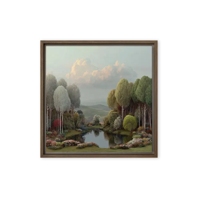 Serene Forest Pond | Art Print