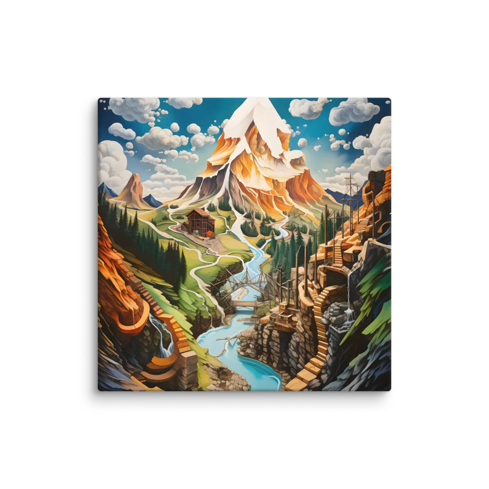 Eternal Summit Journey 
 Canvas | 30″x 30″