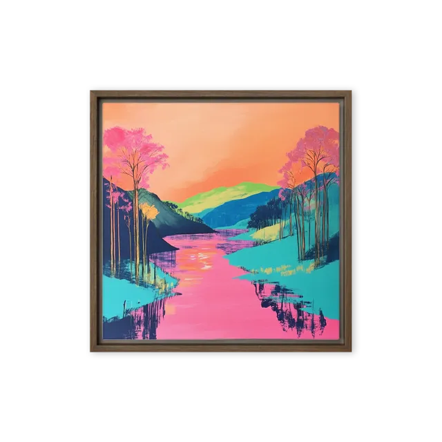 Vibrant River Dreamscape | Art Print