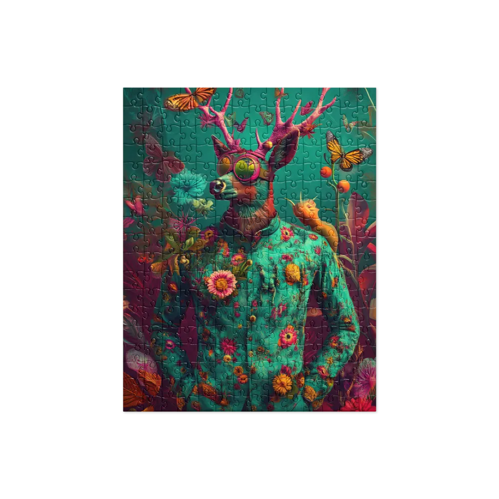 The Floral Stag 
 Jigsaw Puzzle