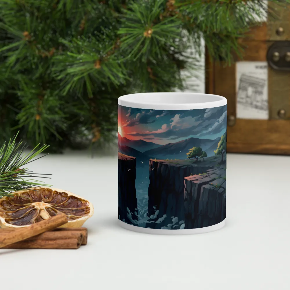 Sunset Rift 
 Mug with Red inside | 15 oz