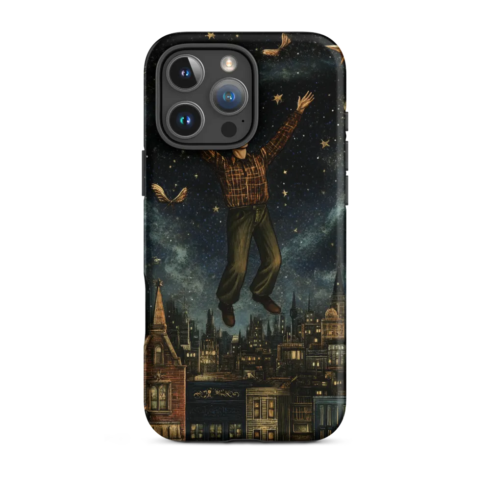 Flying Above the Night City | Phone Case
