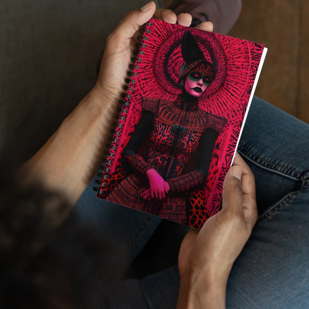 Crimson Enigma 
 Spiral Notebook | 140 pages