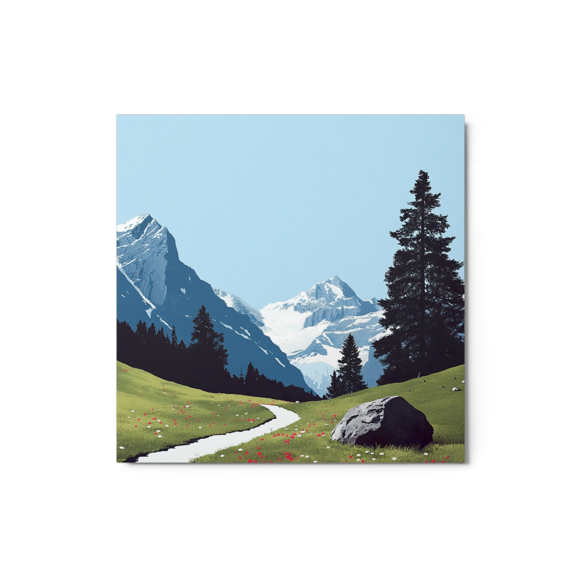 Mountain Landscape with Winding Path