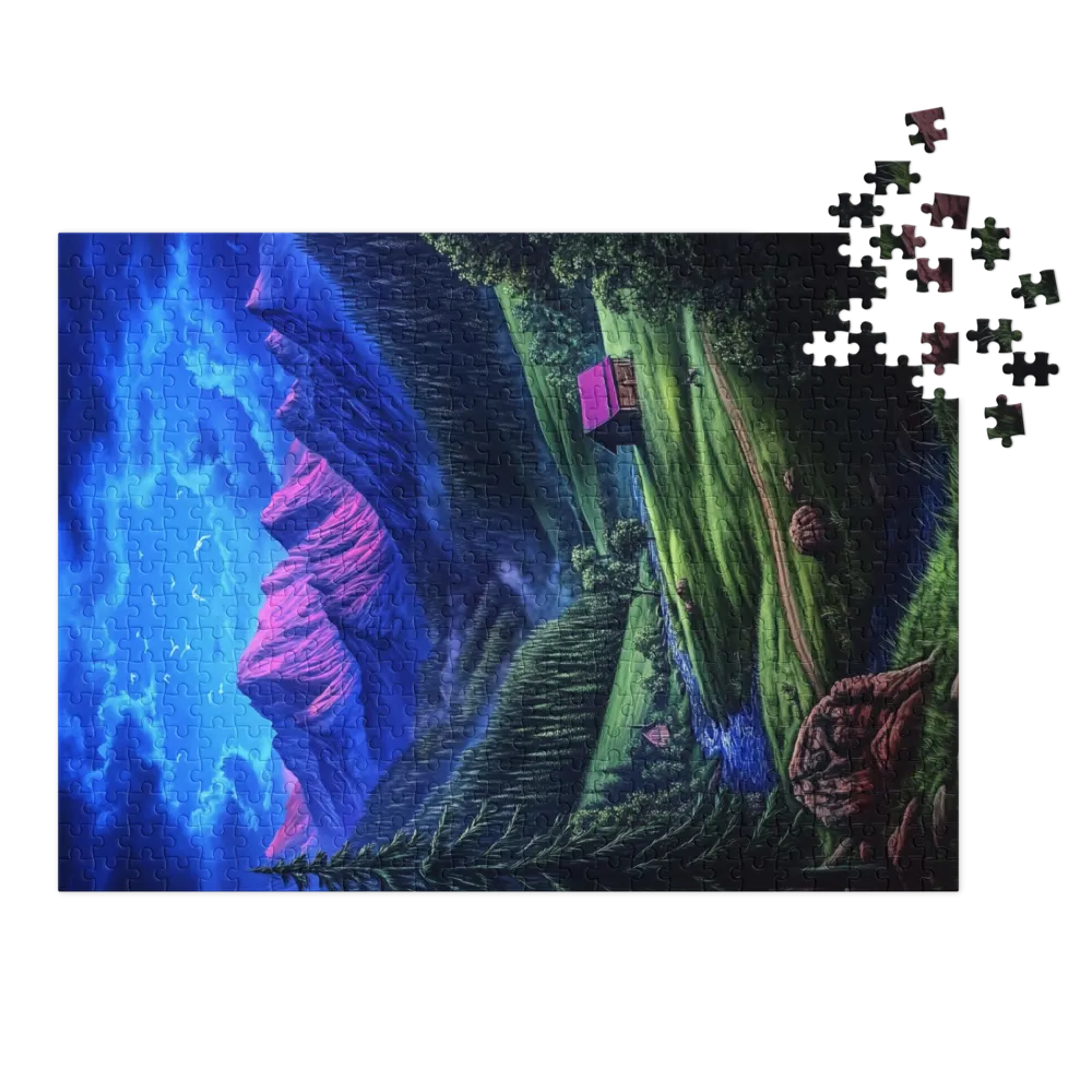 Serenidade Mística da Montanha 
 Puzzle em caixa de metal