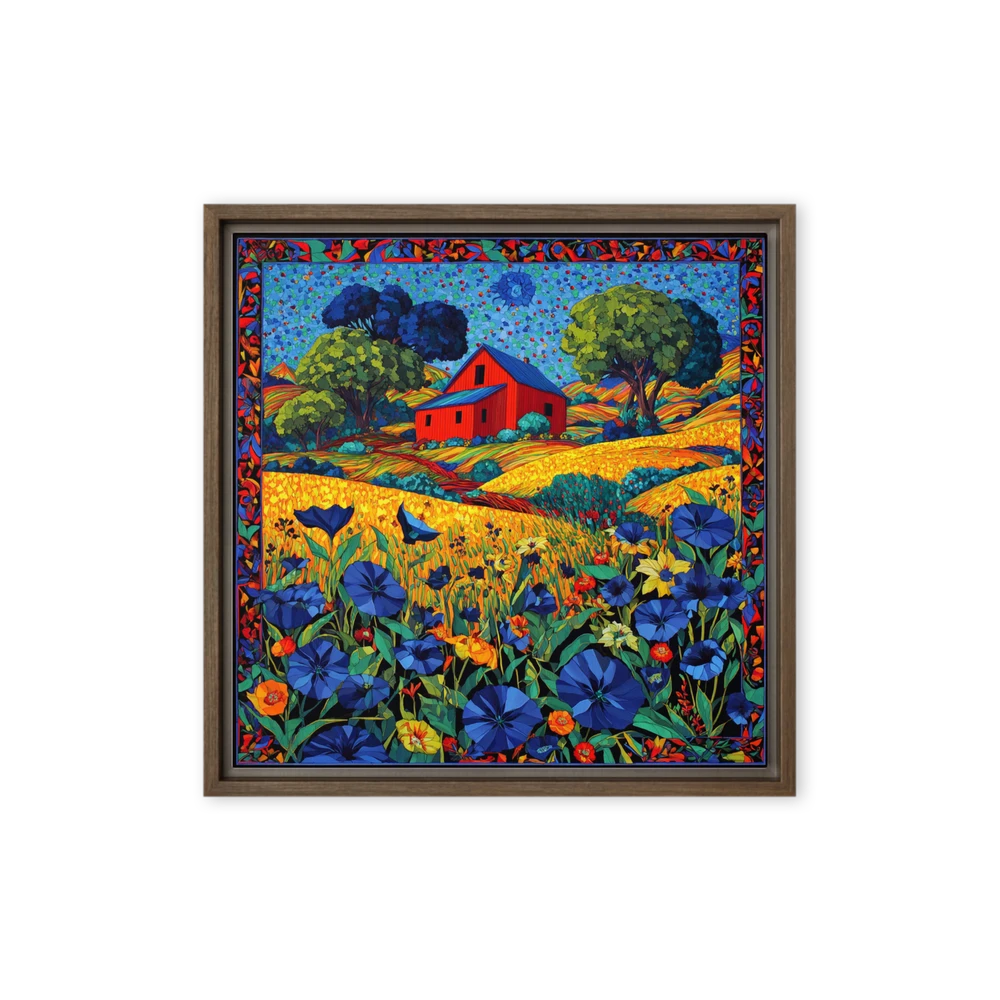 Rural Mosaic Tapestry | Art Print