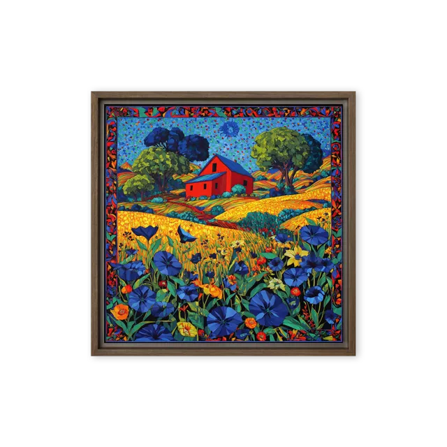 Rural Mosaic Tapestry | Art Print