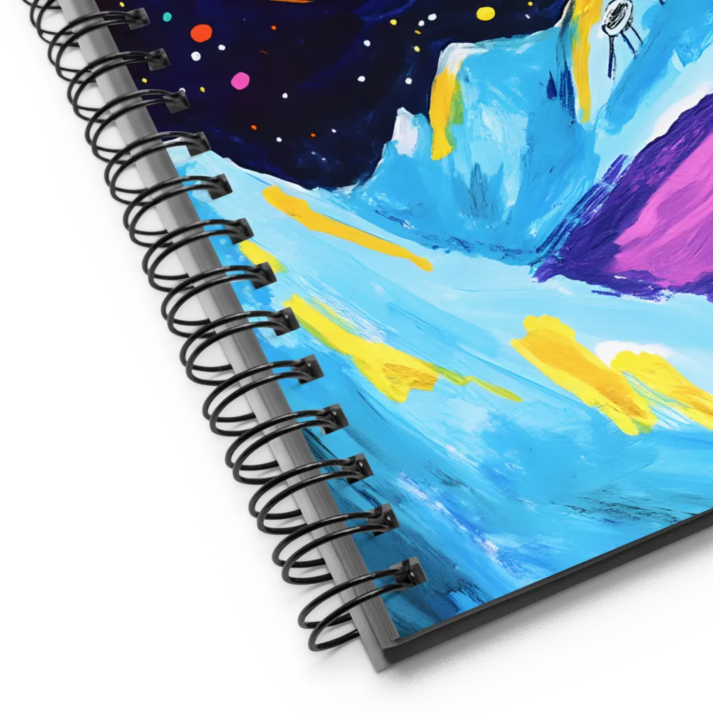Cosmic Mountainscape 
 Spiral Notebook | 140 pages